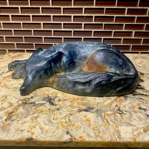 Vintage 1993 Verdigris Cast Iron Winterthur Fox Doorstop Virginia Metalcrafters